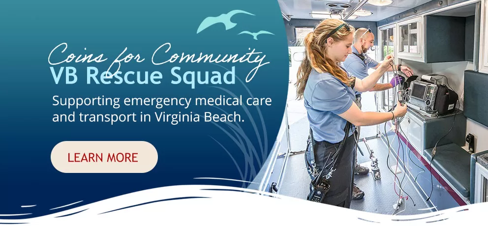 Coins for Community Supports Virginia Beach Rescue Squad Foundation